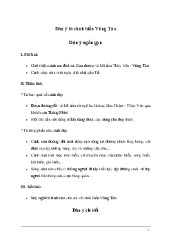 Tả cảnh biển Vũng Tàu | Tập làm văn lớp 5