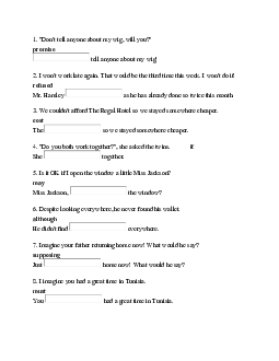 FCE Sentence transformation exercises (14 pages)