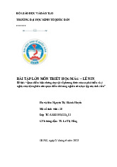 Quan điểm biện chứng duy vật về phương thức của sự phát triển và ý nghĩa của việc nghiên cứu quan điểm đó trong nghiên cứu, học tập của sinh viên | Bài tập lớn môn triết học mác - lênin