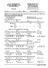 Đề học kỳ 1 Toán 10 năm 2024 – 2025 trường THPT Triệu Sơn 1 – Thanh Hóa
