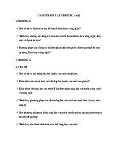 Câu hỏi ôn tập chương 4,5 môn Lập kế hoạch doanh nghiệp  | Học viện Nông nghiệp Việt Nam