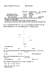 Đề thi giữa kỳ - Giải tích 1 | Trường Đại học Bách khoa Thành phố Hồ Chí Minh