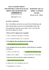 Đề thi học sinh giỏi - Tiếng Anh | Đại học Mở Thành phố Hồ Chí Minh