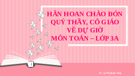 Giáo án điện tử Toán 3 Chương 1 Cánh diều: Bảng chia 4