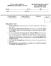 Đề thi kết thúc học phần Kỹ năng CNTT