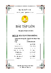 Bài tập lớn - Tình huống Jack và Susan môn Hành vi tổ chức | Học viện Ngân hàng