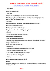 Giáo Án Dạy Thêm Môn Toán 7 Sách Mới Học Kì 2