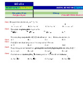 Đề 5 - Ôn tập full lớp 12 môn Toán ứng dụng | Trường Đại học Sư phạm Thành phố Hồ Chí Minh