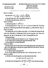 Đề tuyển sinh lớp 10 môn Toán (chuyên) năm 2025 – 2026 sở GD&ĐT Quảng Bình