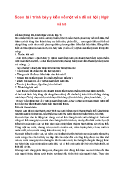 Soạn bài Trình bày ý kiến về một vấn đề xã hội | Ngữ văn 8 sách Kết nối tri thức