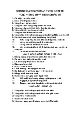 NHỮNG CÁI NHẤT TRONG 7 VÙNG KINH TẾ VIỆT NAM