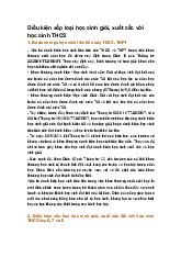 Điều kiện xếp loại học sinh giỏi, xuất sắc với học sinh THCS