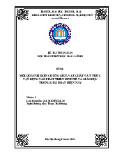 Mối Quan Hệ Vật Chất và Ý Thức | Bài thảo luận triết học Mác Lênin