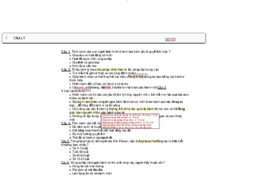 Câu hỏi trắc nghiệm tâm lý học y học là một ngành khoa học nghiên cứu về các mối quan hệ giữa tâm