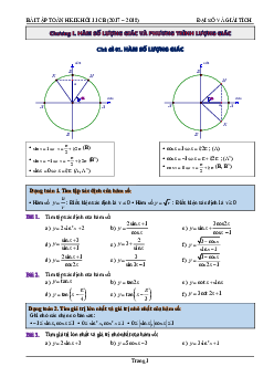 Bài tập Đại số và Giải tích 11 cơ bản học kỳ I – Phùng Hoàng Em