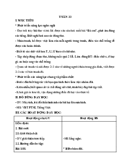 Giáo án buổi 2 Tiếng Việt 1 - Tuần 34 | Cánh diều