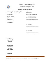 Bài thi cuối kỳ Quản trị thương hiệu (Mã: 5) | Trường Đại học Thương Mại