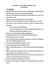 Đề cương ôn tập Lý thuyết ô tô môn Công nghệ ô tô | Đại học Công nghiệp Việt Trì
