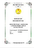 Bài tập lớn: Phân tích thất nghiệp ở Việt Nam giai đoạn 2019-2022 môn Kinh tế vĩ mô | Học viện Ngân hàng