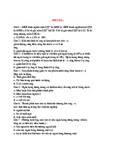 Đề thi thử số 1 gồm 40 câu | Môn Kinh tế tài chính