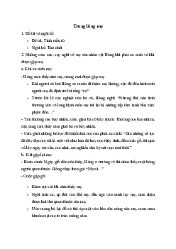 Soạn bài Thực hành đọc: Trong lòng mẹ - Ngữ Văn 7 Kết nối tri thức