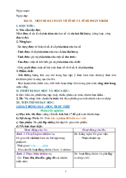 Giáo án dạy thêm Toán 6 sách Cánh diều Chủ đề 17