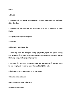 Giá trị nhân đạo trong bài thơ Bánh trôi nước của Hồ Xuân Hương | Văn mẫu lớp 7