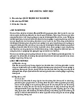Đề cương môn học - Quản trị rủi ro tài chính | Đại học Nội Vụ Hà Nội