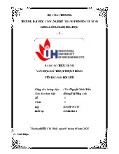 Báo cáo Thực Hành Môn Kỹ Thuật Thực Phẩm 2: Sấy Đối Lưu Môn Kỹ thuật thực phẩm | Trường Đại học Công nghiệp Thành phố Hồ Chí Minh