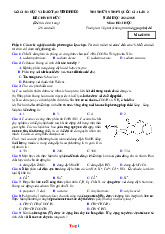 Đề Ôn Thi Tốt Nghiệp 2025 Môn Hóa Sở GD Vĩnh Phúc Lần 2 Giải Chi Tiết