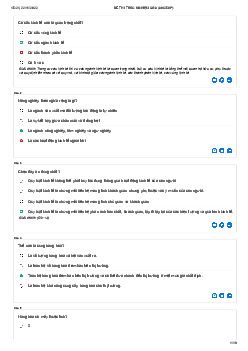Đề thi trắc nghiệm số 8 môn Kinh tế chính trị | Đại học Kinh tế Quốc dân