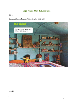 Tiếng Anh lớp 3 Unit 4: Lesson 13 trang 76 Explore Our World