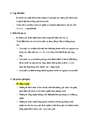 Lý thuyết ôn tập cuối kỳ môn Dẫn luận ngôn ngữ | Đại Học Hà Nội