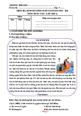 Bộ 5 Đề Ôn Tập Học Kỳ 1 Tiếng Việt 3 Kết Nối Tri Thức 2025-2026 Có Đáp Án