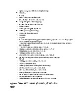 bảng công thức môn Kinh tế vĩ mô | Đại học Kinh tế Thành phố Hồ Chí Minh