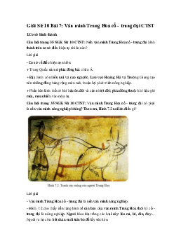 Giải Sử 10 Bài 7: Văn minh Trung Hoa cổ - trung đại CTST