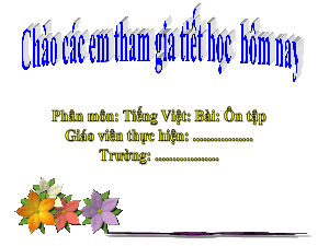 Ôn tập 5 | Bài giảng PowerPoint học kì 2 môn Tiếng Việt 1 | Kết nối tri thức với cuộc sống