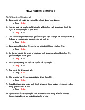 TRẮC NGHIỆM CHƯƠNG 4 - Kinh Tế Tư Bản Độc Quyền (KTTB). Môn Kinh tế chính trị Mac - Lenin (CN) | Trường Đại học Công nghệ, Đại học Quốc gia Hà Nội.
