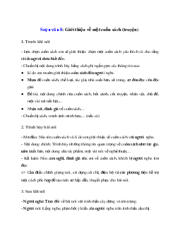 Soạn bài: Giới thiệu về một cuốn sách (truyện) Ngữ Văn 8 | Kết nối tri thức