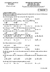 Đề kiểm tra cuối học kì 1 Toán 10 năm 2024 – 2025 sở GD&ĐT Bắc Giang