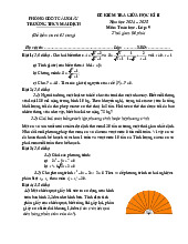 Đề giữa học kì 2 Toán 9 năm 2024 – 2025 trường THCS Mai Dịch – Hà Nội