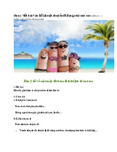 Dàn ý viết bài văn kể lại một chuyến đi đáng nhớ của em - Ngữ văn 6