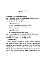 Quan điểm triết học Mác-Lênin về mối quan hệ biện chứng giữa vật chất và ý thức | Trường Đại học Huế