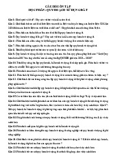 Câu hỏi ôn tập Quy hoạch sử dụng đất chi tiết môn Quy hoạch sử dụng và bảo tồn tài nguyên | Đại học Kinh tế Quốc Dân