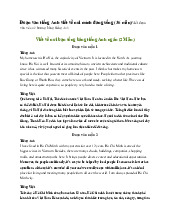 Đoạn văn tiếng Anh viết về nơi mình đang sống (36 mẫu) - Tiếng Anh 6