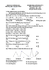 Đề giữa học kỳ 1 Toán 6 năm 2024 – 2025 trường THCS Nguyễn Trãi – Hải Phòng