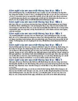 Nêu cảm nghĩ của em sau một tháng học tập - Tập làm văn lớp 3 Kết nối tri thức