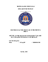 Các Biện Pháp Bảo Vệ Thương Hiệu Ở Việt Nam | Bài thảo luận Quản Trị Thương Hiệu