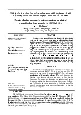 Một số yếu tố tác động đến quyết định chọn mua mặt hàng trang trí nội thất phòng khách của khách hàng tại Thành phố Hồ Chí Minh môn Marketing căn bản | Trường đại học Mở Hà Nội