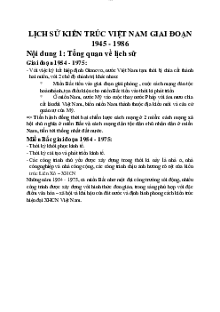 Tóm tắt lý thuyết môn học Lịch sử kiến trúc - phần 2